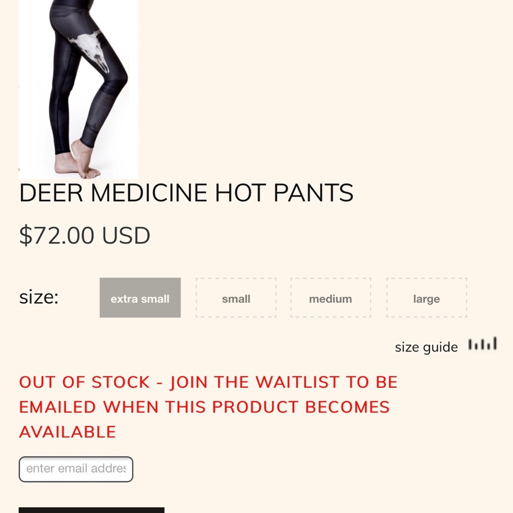 Teeki -DEER MEDICINE HOT PANTS